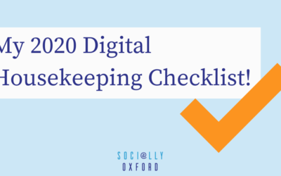My 2020 Digital Housekeeping Checklist!